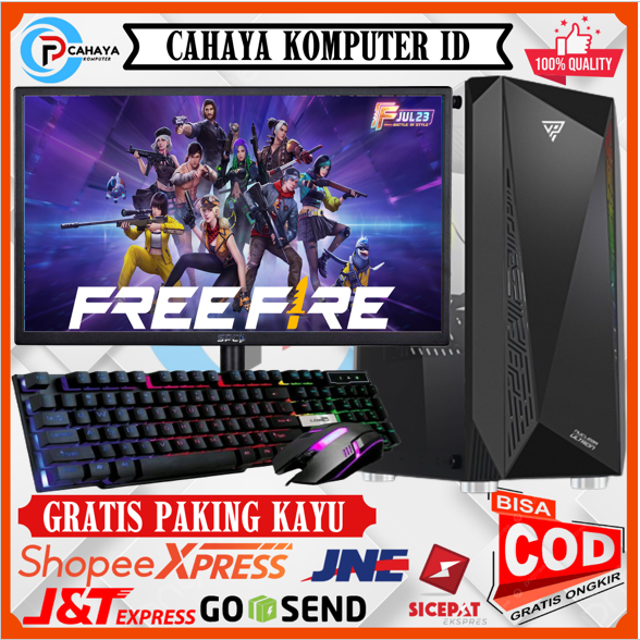 Paket PC Gaming AMD A8 Ram 8Gb HDD 500Gb LED 19 Inch Siap Gaming Murah