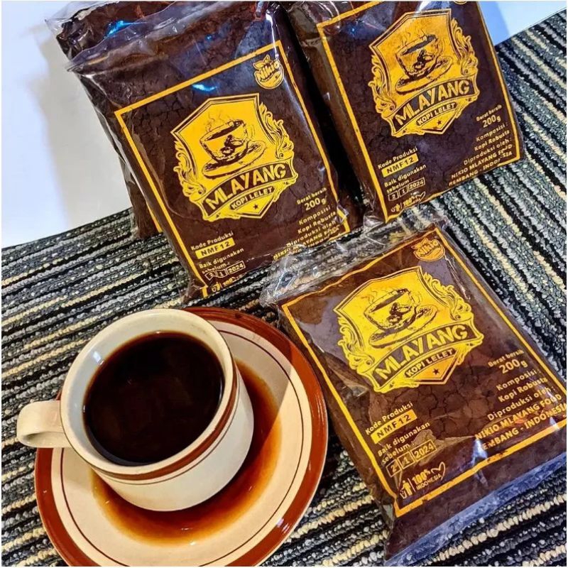 

KOPI LELET LASEM - Mlayang 200 Gram - 100 ℅ ORIGINAL - Mlayang 100 Gram - kopi lelet lasem - kopi