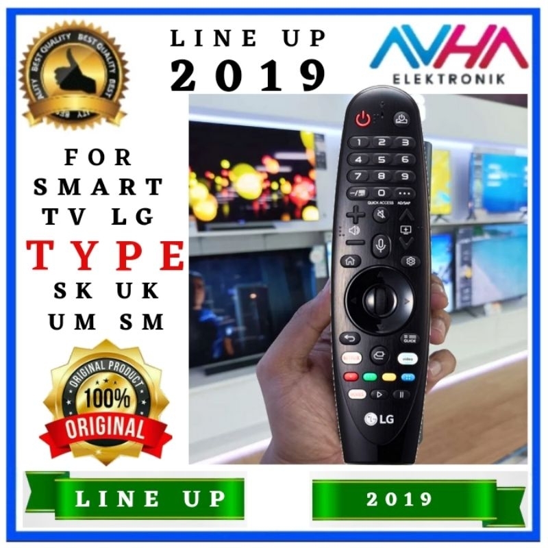 Magic Remote LG SMART TV, Remot Magic LG, Remote Magic smar LG ANMR19ba &amp; anmr22 UJ, UK, UM, UN, UP, UQ Original Garansi 1 Minggu Free bubble &amp; batre