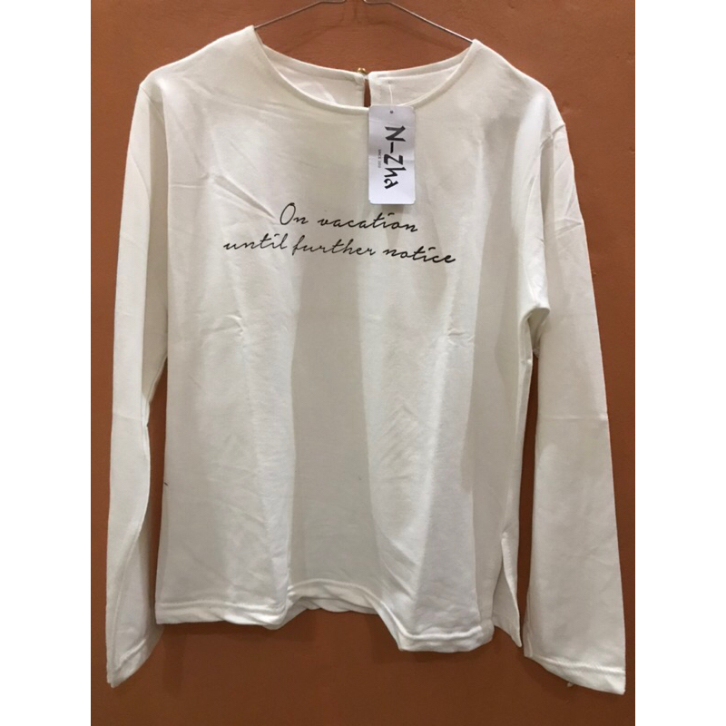 Kaos Babyterry Lengan Panjang aesthetic