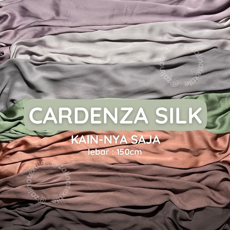 ½ METER BAHAN KAIN CARDENZA SILK | CRADENZA SILK PREMIUM | TEXTURED SILK YORYU