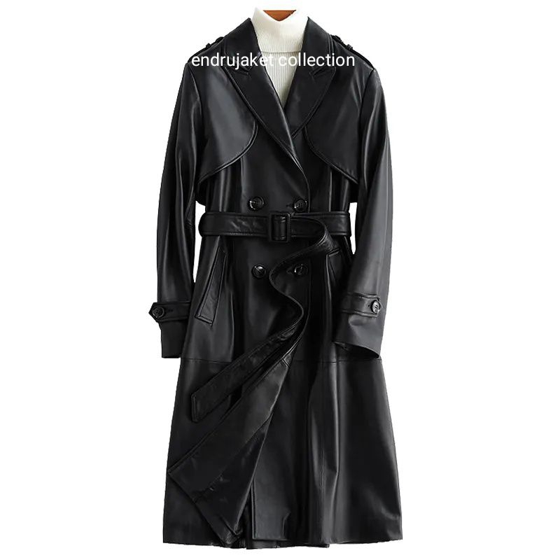 women's Coat wanita berbahan kulit sintetis size s_xxl