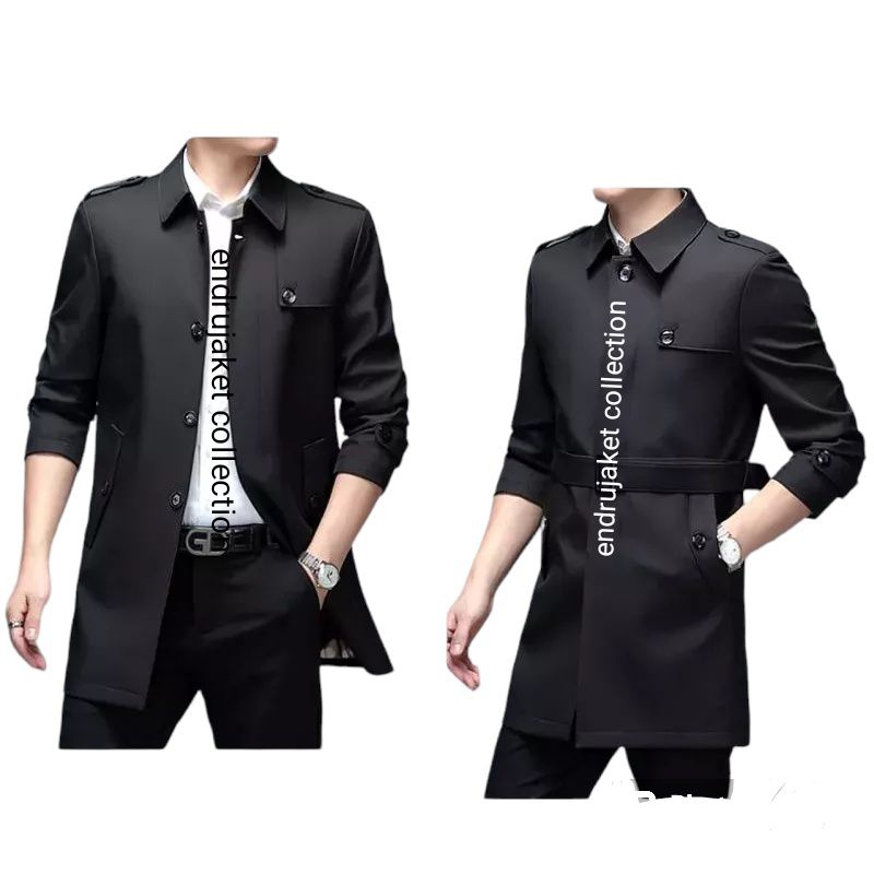 men's coat pria variasi kancing satu baris/mens coat terbaru