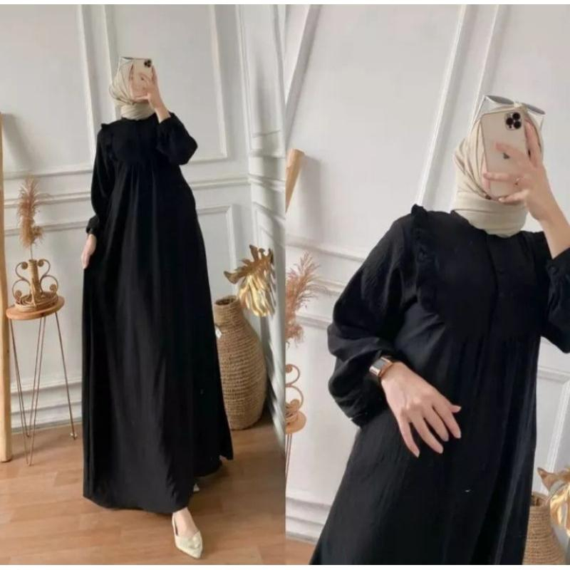 DRESS CRINCLE GAMIS JUMBO  TERBARU BB 80 MUAT BISA COD