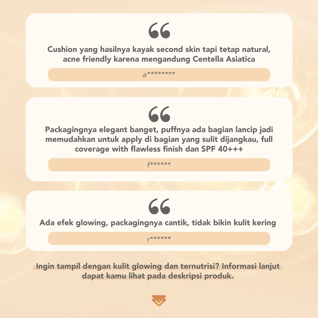 YOU NoutriWear+ Flawless Cushion Foundation Indonesia / 11g / 7 In 1 Perfect Cover All Day Longwear Immortelle C Lock Essence SPF 40 PA+++ / Pink Ivory Medium Beige Yellow Nude / Cosmetic Makeup Face / Y.O.U Series Refill / Lock Mist Powder Concealer TWC