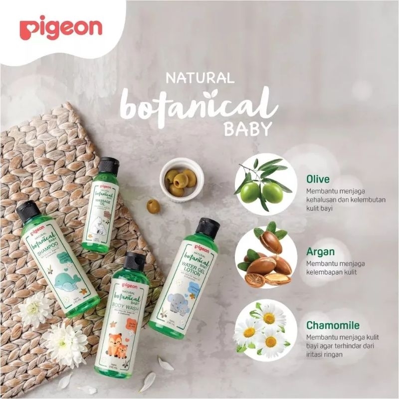 Pigeon Natural Botanical Baby Body Wash / Shampoo / Gel Lotion / Massage Oil