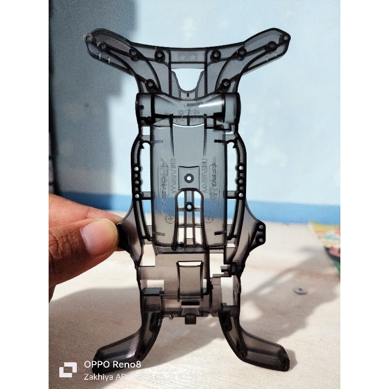 Tamiya Ar Chassis Smoke / Casis Ar Clear Hitam Transparan ( Ori tamiya