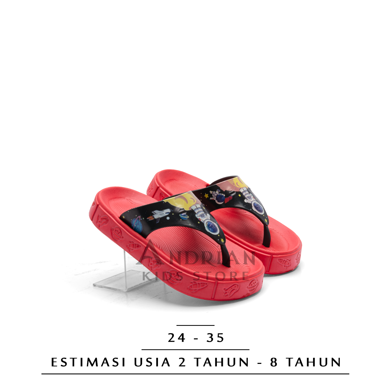 Andrian - Sandal Jepit Anak Laki-Laki Model Astronout New Oricon 2 - 8 Tahun