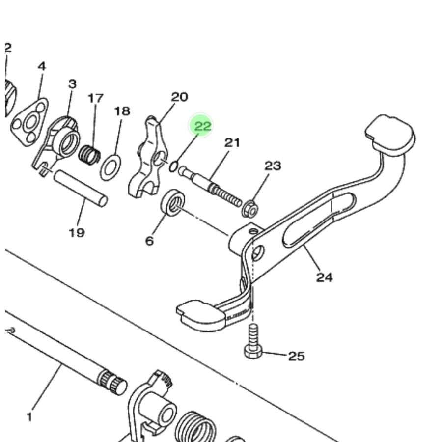 NO 22 KARET SIL SEAL ORING BAUT STUT STELAN KOPLING JUPITER Z 110 2003-2009 BURHAN ORIGINAL ASLI YAM