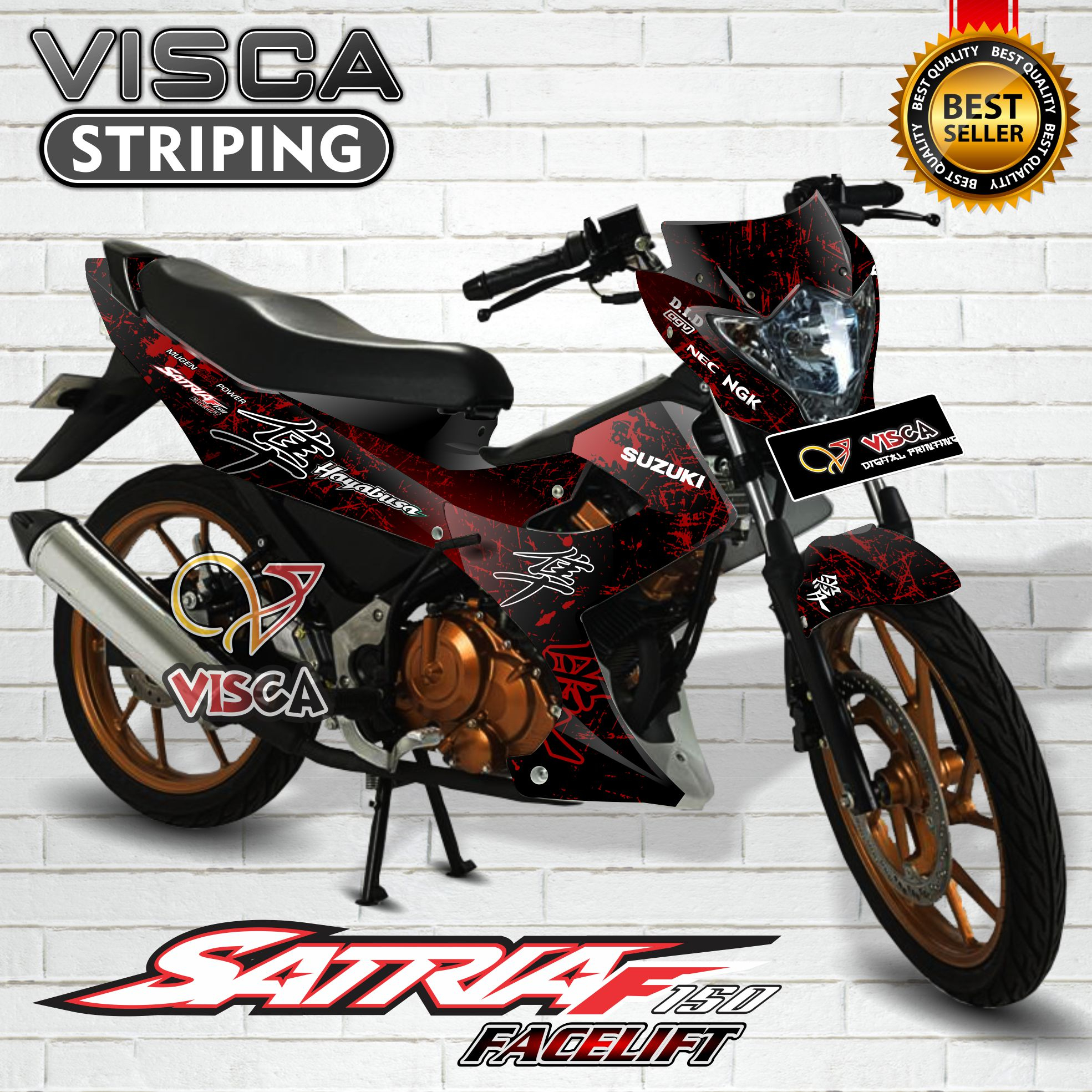 Decal Satria FU Facelift Full Body - Stiker Satria FU Facelift Full Body - Dekal Satria FU Facelift 