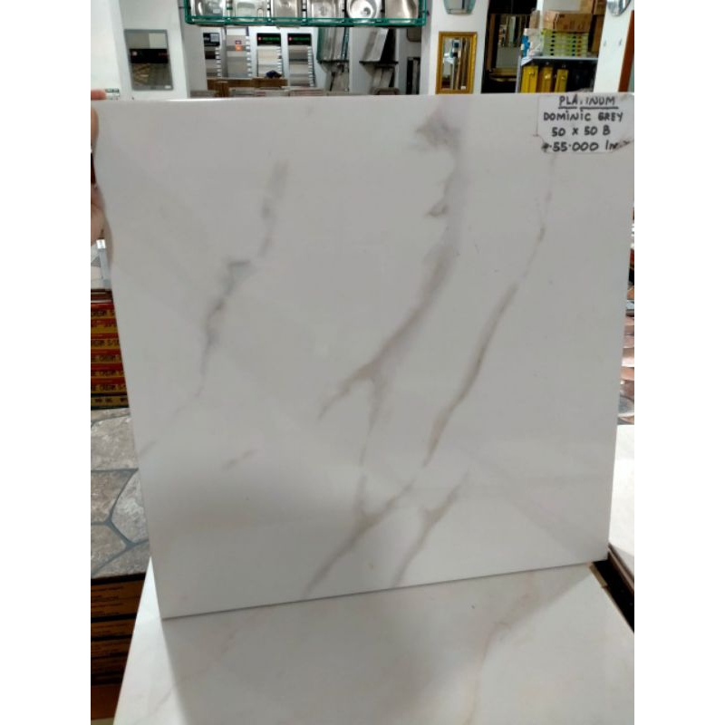Keramik Lantai Platinum Dominic Grey 50x50 kw3