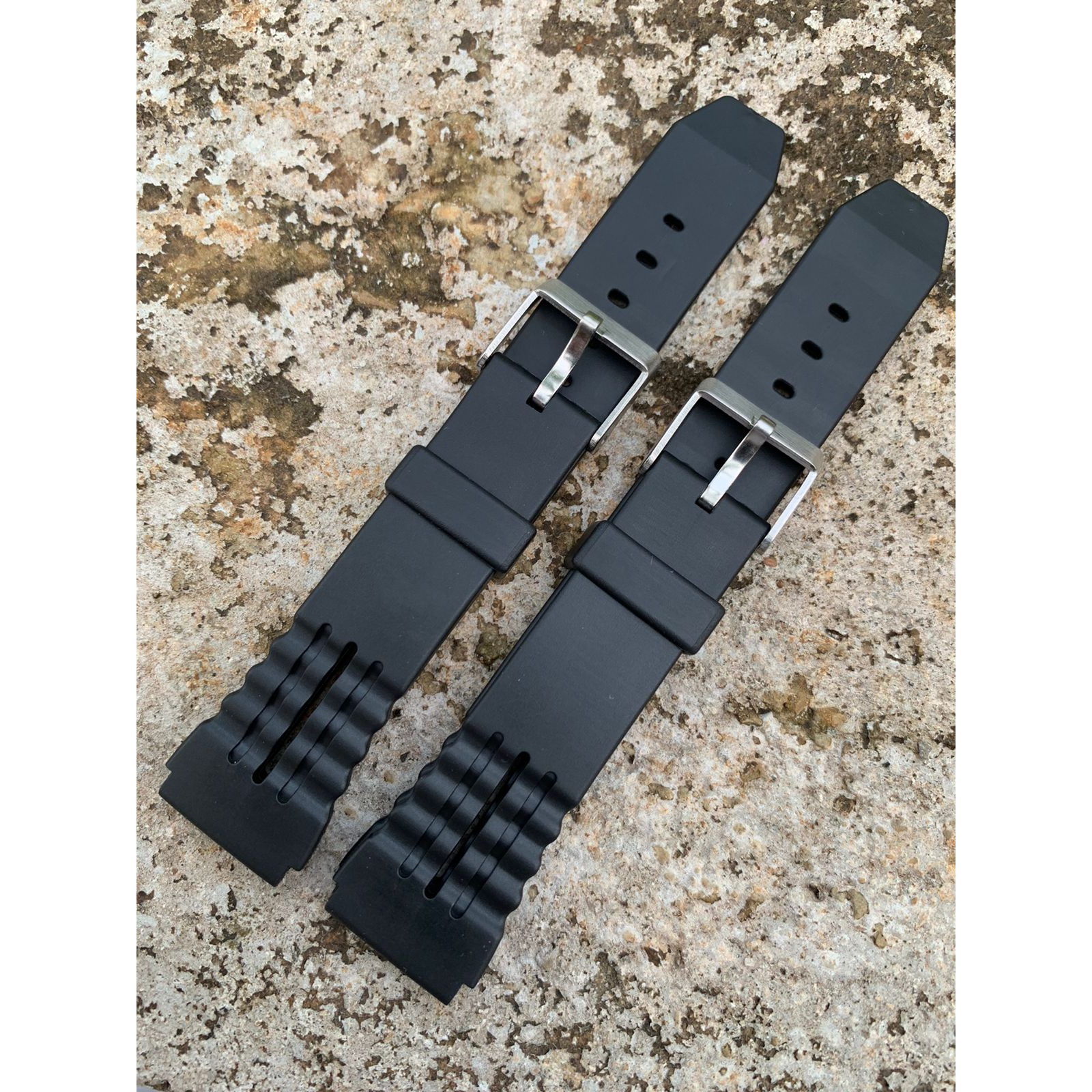 STRAP TALI JAM RUBBER CASIO QQ 20 MM HITAM