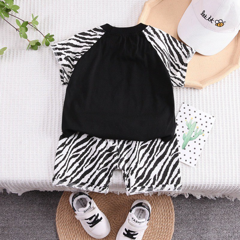 BARU LID7012 - Baju + Celana Pendek Cotton Set 2in1