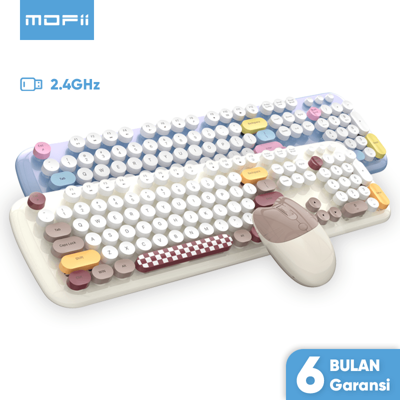 MOFii Keyboard Wireless Dan Mouse Wireless Set 2.4G Zero