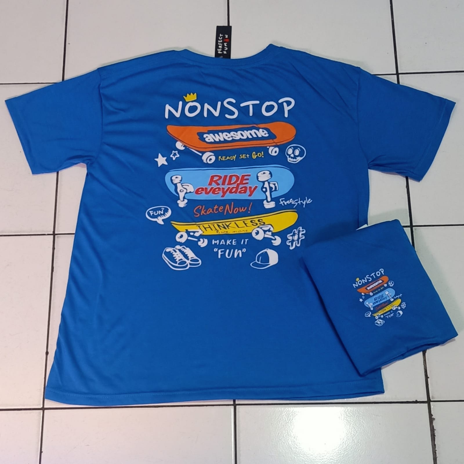 Kaos murah Kaos distro murah baju  distro pria t-shirt murah combed30s PERFECT HUMAN NON STOP