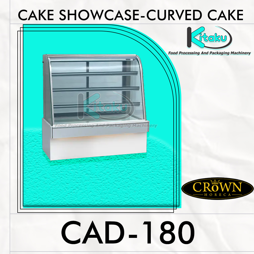 CAKE SHOWCASE - CURVED CAKE SHOWCASE CAD-180