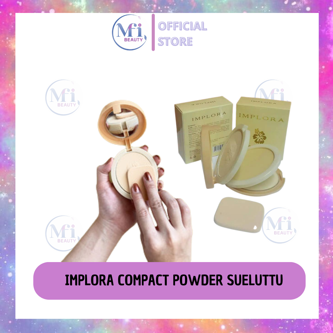 MFI - IMPLORA Compact Powder Sueluttu 2 Colour 1 Foundation | 100% ORI
