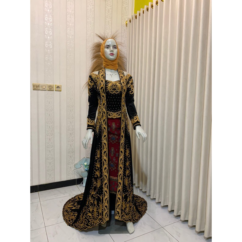kebaya bludru kutubaru || kebaya bludru murah || kebaya bludru modern murah || kebaya pengantin kutu