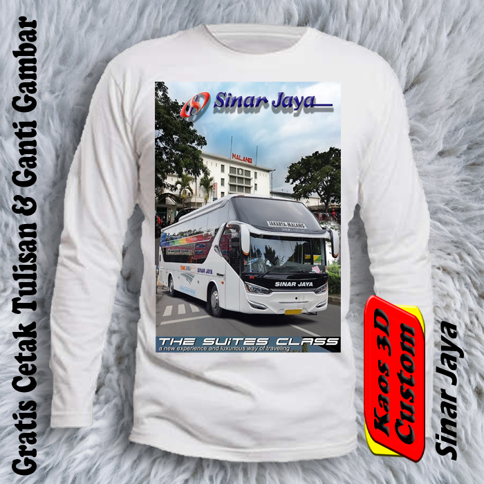 Kaos Bus Mania Sinar Jaya Lengan Panjang