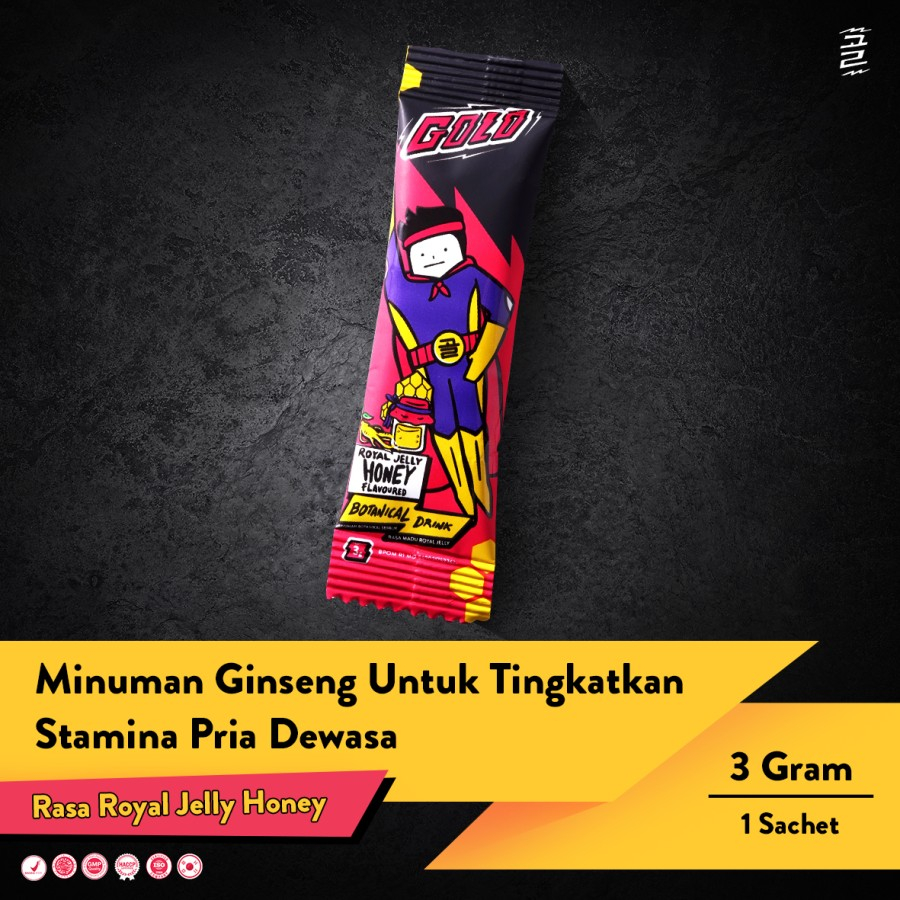 

Stamina Drink GOLO Ginseng Minuman Kesehatan HALAL BPOM - 1 sachet