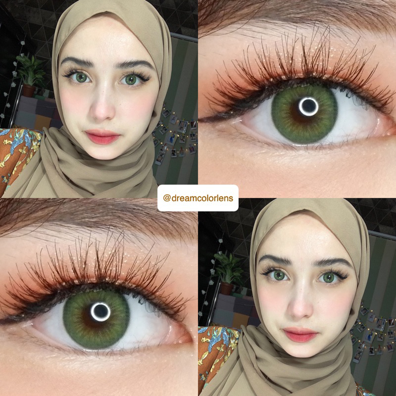 Softlens Princess Idol Seattle Cool / Honey / Marine / Tropical / Abu / Coklat / Biru / Hijau Normal Minus Beda Minus