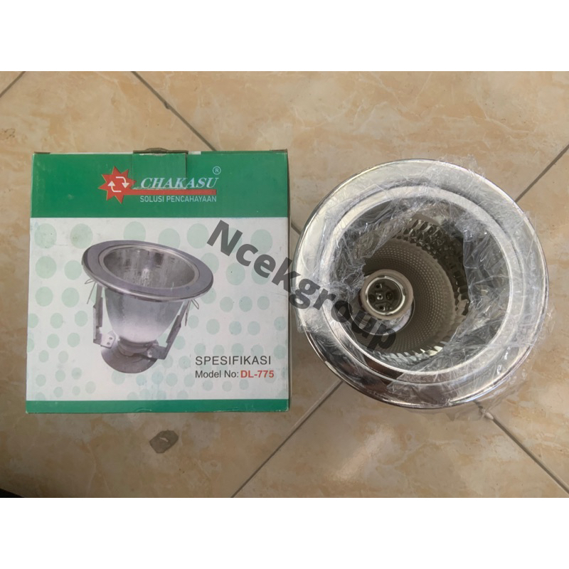 Kap Fitting Lampu Downlight 4 inch