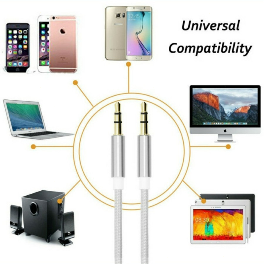 kabel data Aux 1in1 tali sepatu / kabel audio Murah/kabel AUX