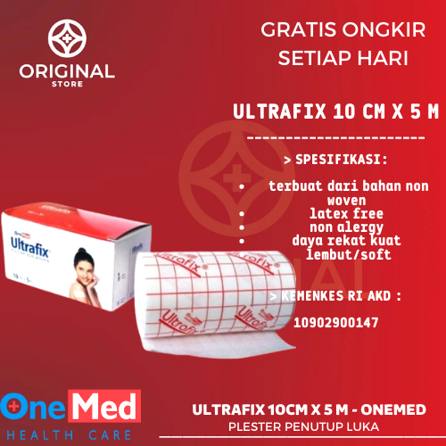 ULTRAFIX PLESTER PENUTUP LUKA 10 CM X 5 M  - ONEMED