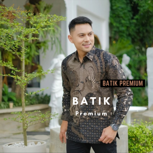 BATIK PRIA LENGAN PANJANG EXCLUSIVE BAHAN KATUN M L XL XXL