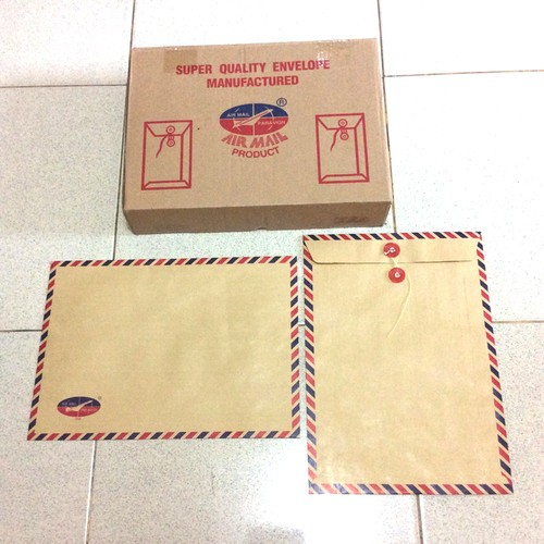 

Amplop Coklat Airmail 310 + Tali - merk AIRMAIL ASLI