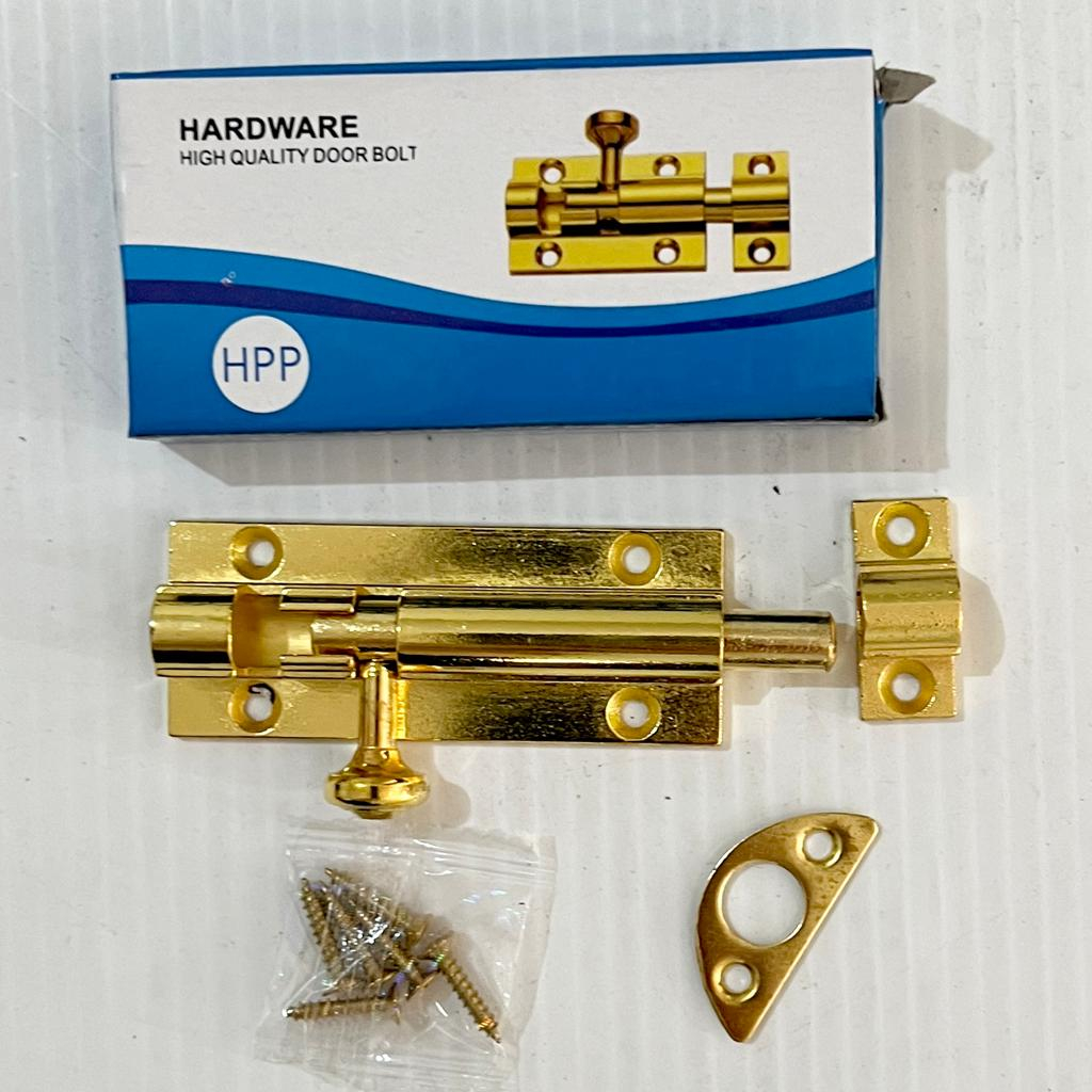 [24PCS] Grendel Pintu Babet Besi Chrome HPP 2 Inch Putih Kuning Sn/Gp