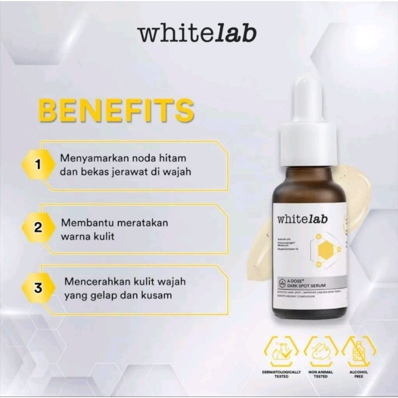 Whitelab A-Dose+ Dark Spot Face Serum Wajah Menyamarkan Noda Hitam