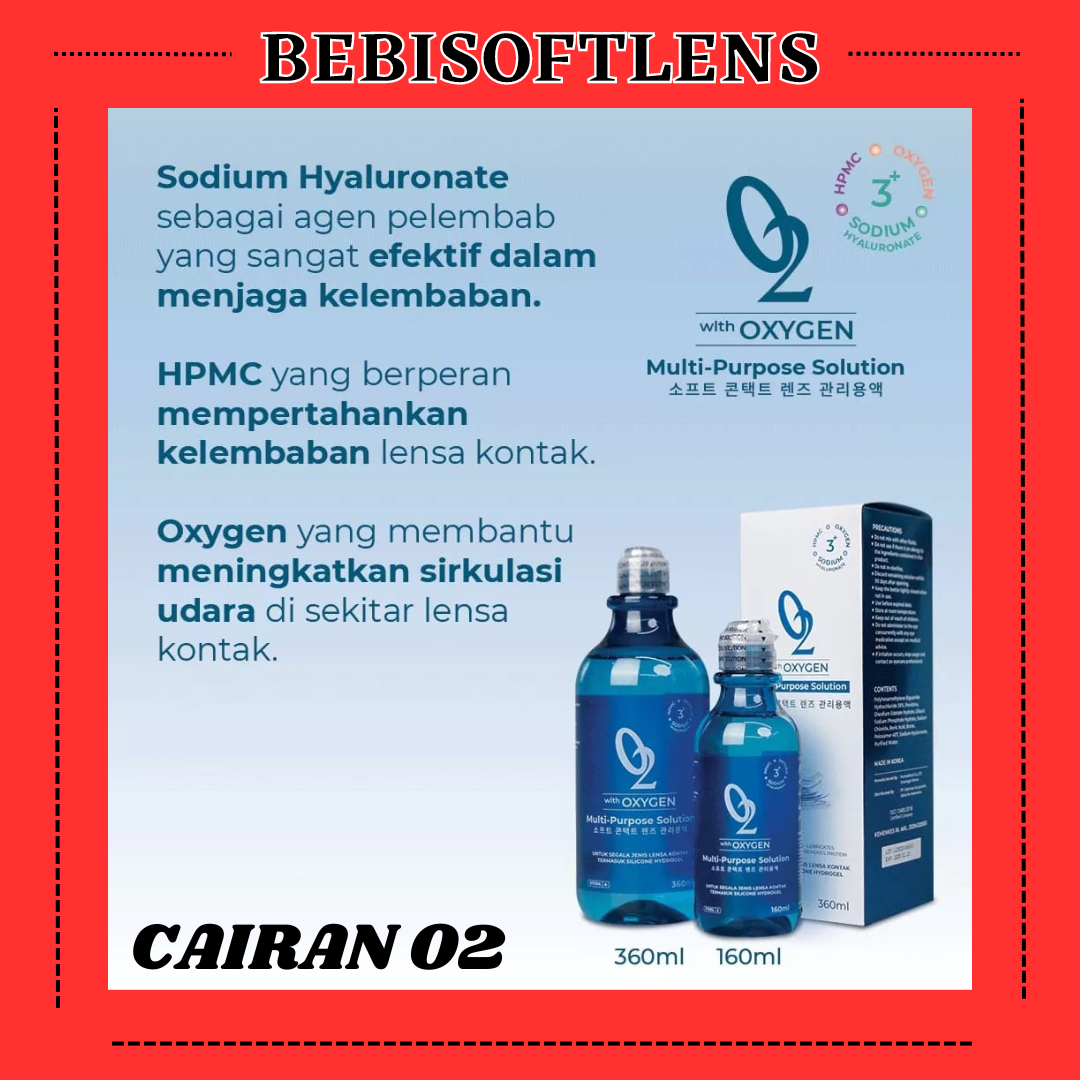 CAIRAN OMEGA O2 160ML NEW WITH OXYGEN CAIRAN SOFTLENS PEMBERSIH / BB