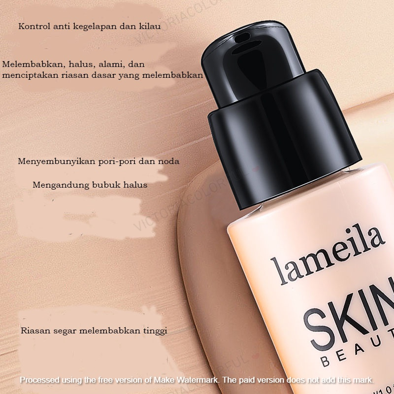 Lameila~SKIN BEAUTY Foundation Concealer(Menutup Pori-Pori, Anti Minyak, Tahan lama)