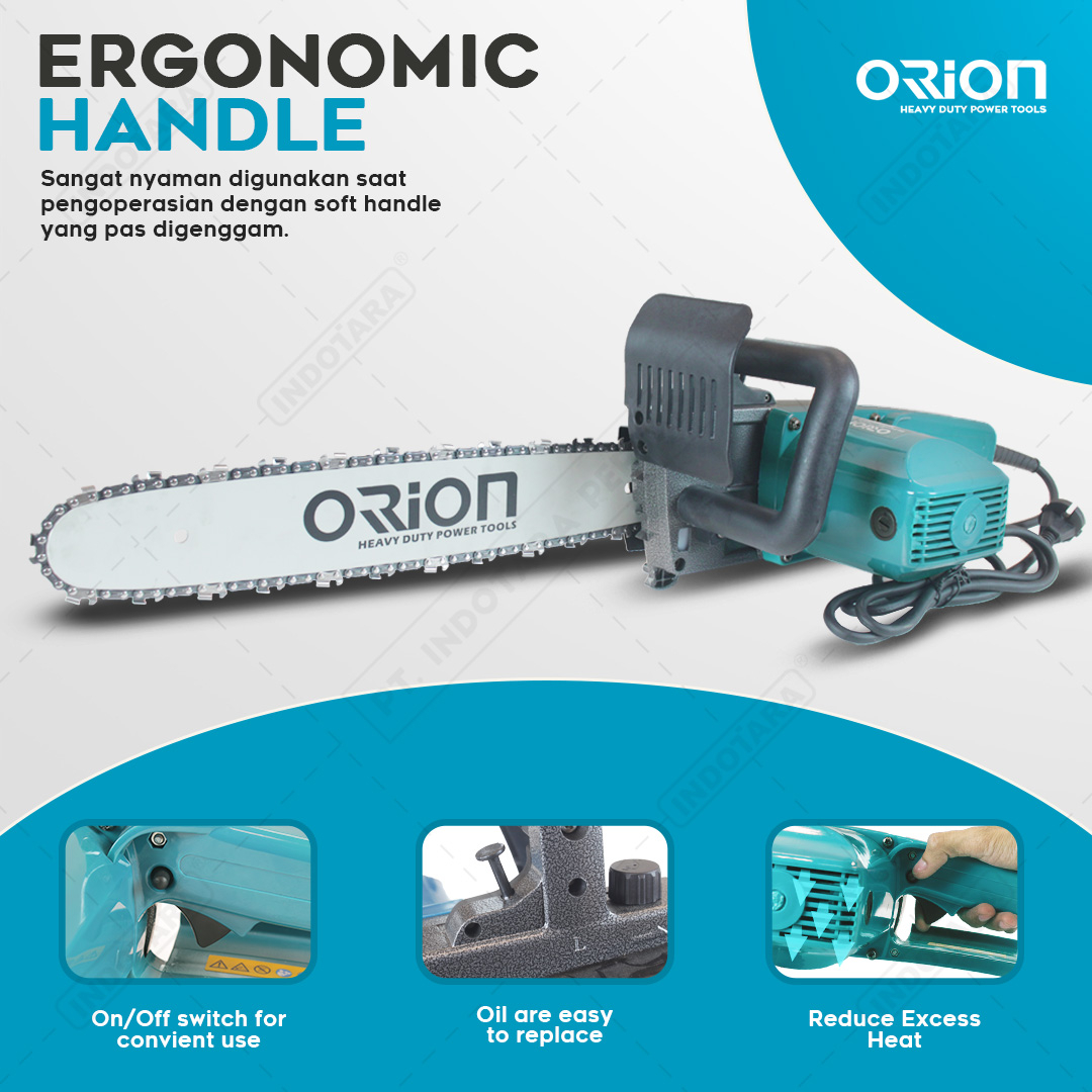 Gergaji Mesin Chainsaw Listrik Potong Kayu Orion ECS-5016