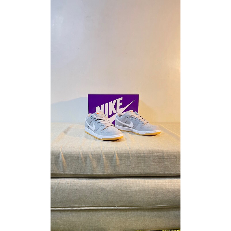 NIKE SB DUNK Low Pro Iso WOLF GREY ORANGE