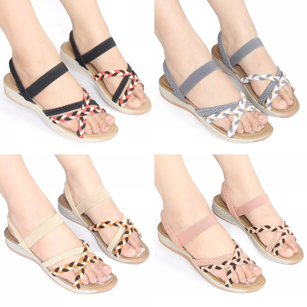 Sandal Tali Wanita Mulan Sandal Wanita Tali Silang Sendal Tali Wanita Sandal Gladiator Wanita