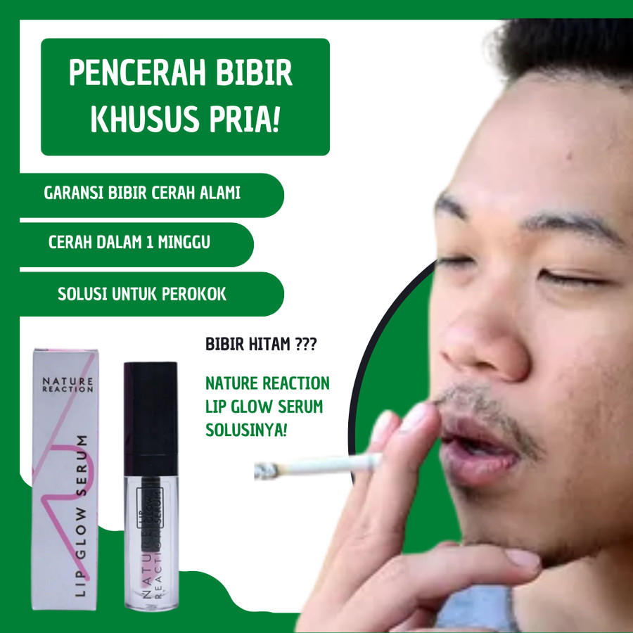 Serum Pemerah Pencerah Bibir Hitam Pria Perokok Permanen