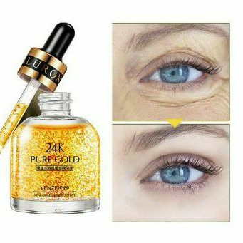 VENZEN SERUM GOLD 24 K GLOWING PURE GOLD 24K 30ML GOLDEN EYE ESSENCE