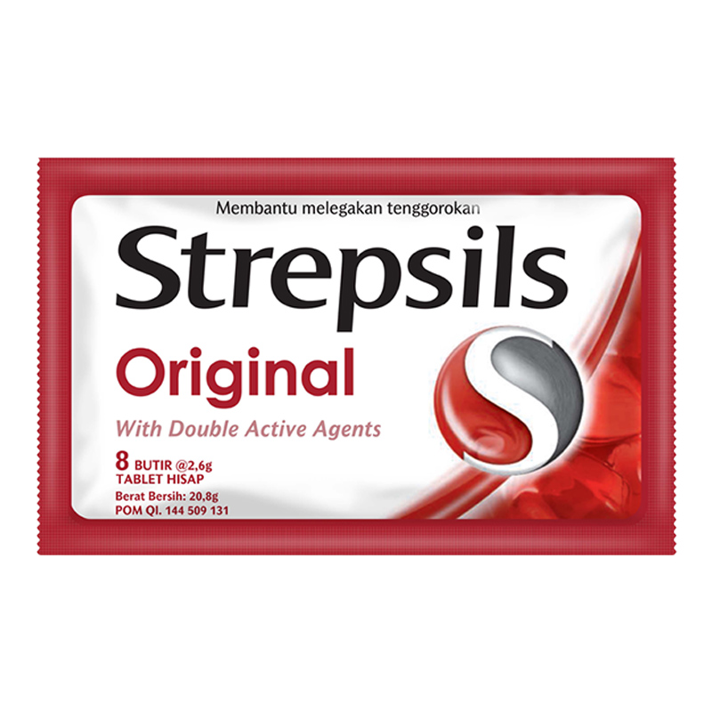 

Strepsils Original Permen Pelega Tenggorokan 8 pcs