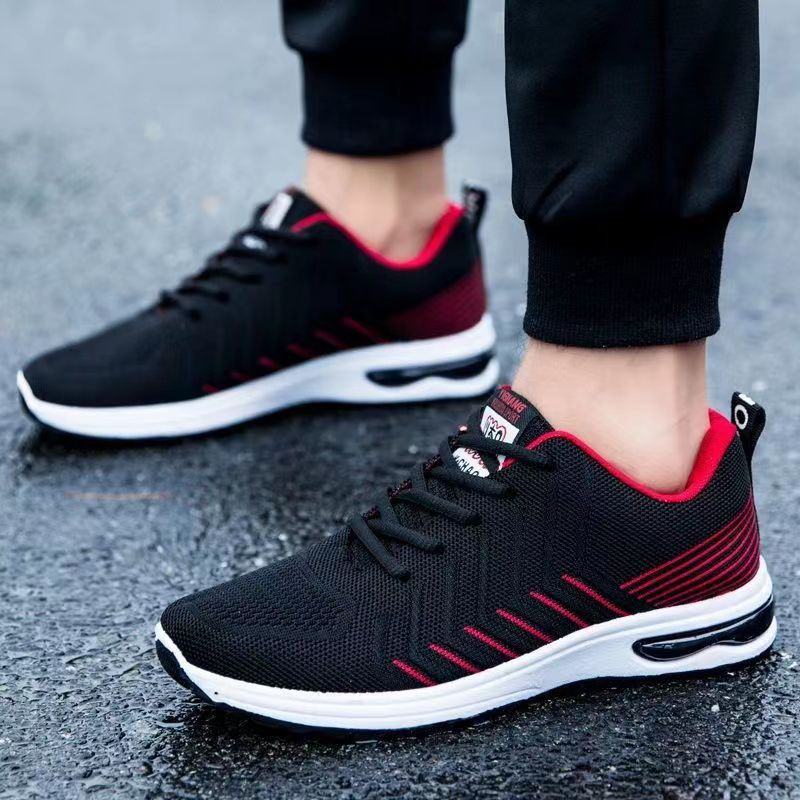 Highland Sepatu Pria Sneakers Fashion Kekinian Casual Sport Running Shoes Sepatu Cowok Sekolah Kuliah Kerja MR506