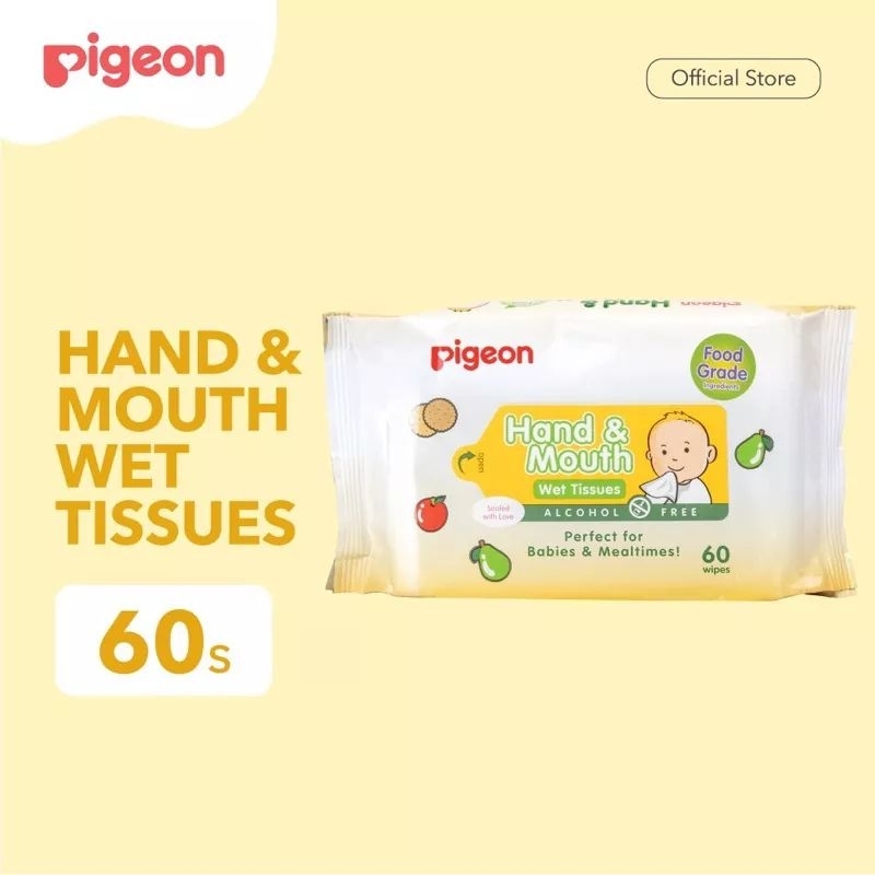 Pigeon - Hand & Mouth Tissue - Tisu basah bayi food grade