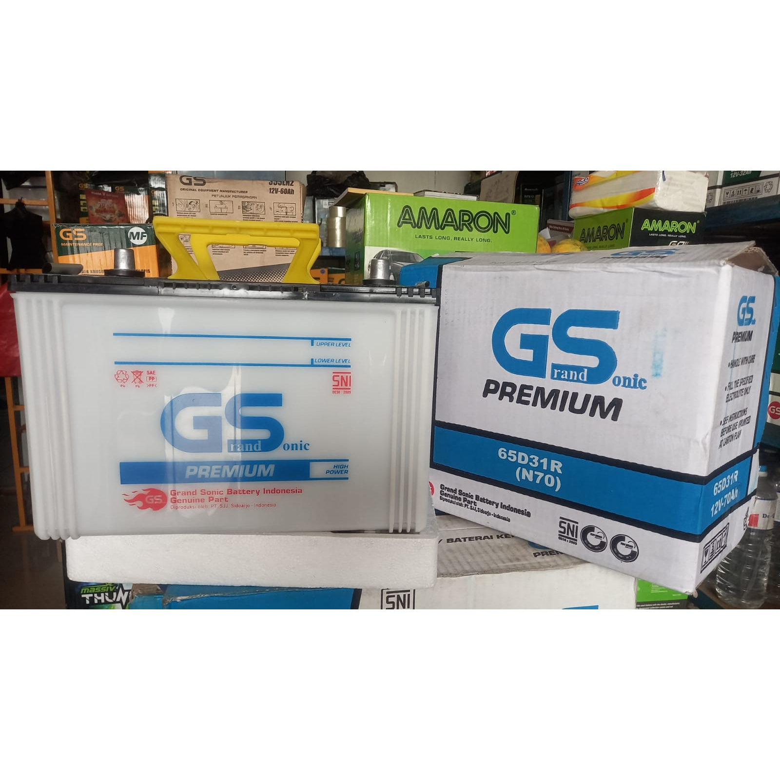 Accu/ aki mobil basah GS n70  12v 70ah 65d31r