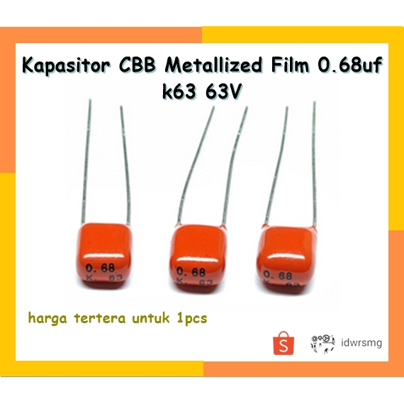 CBB Metallized Fi l m Kapasitor 684 k63 63V 0.68 UF 0.68uf capasitor