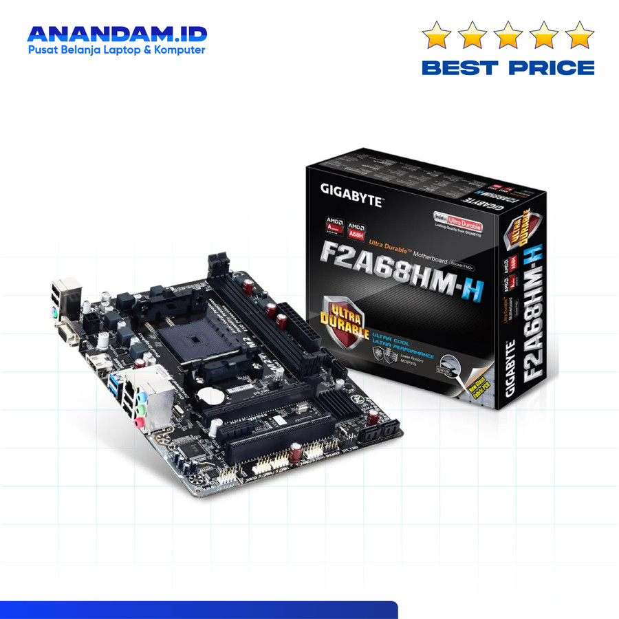 Motherboard Gigabyte GA-F2A68HM-H Micro ATX Socket AMD FM2+ DDR3