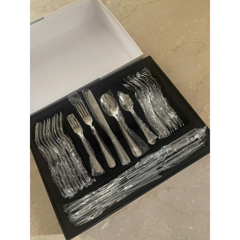 [OBRAL RIJEK] Set Alat Makan Sendok Garpu Pisau Cutlery Stainless Steel - TW872