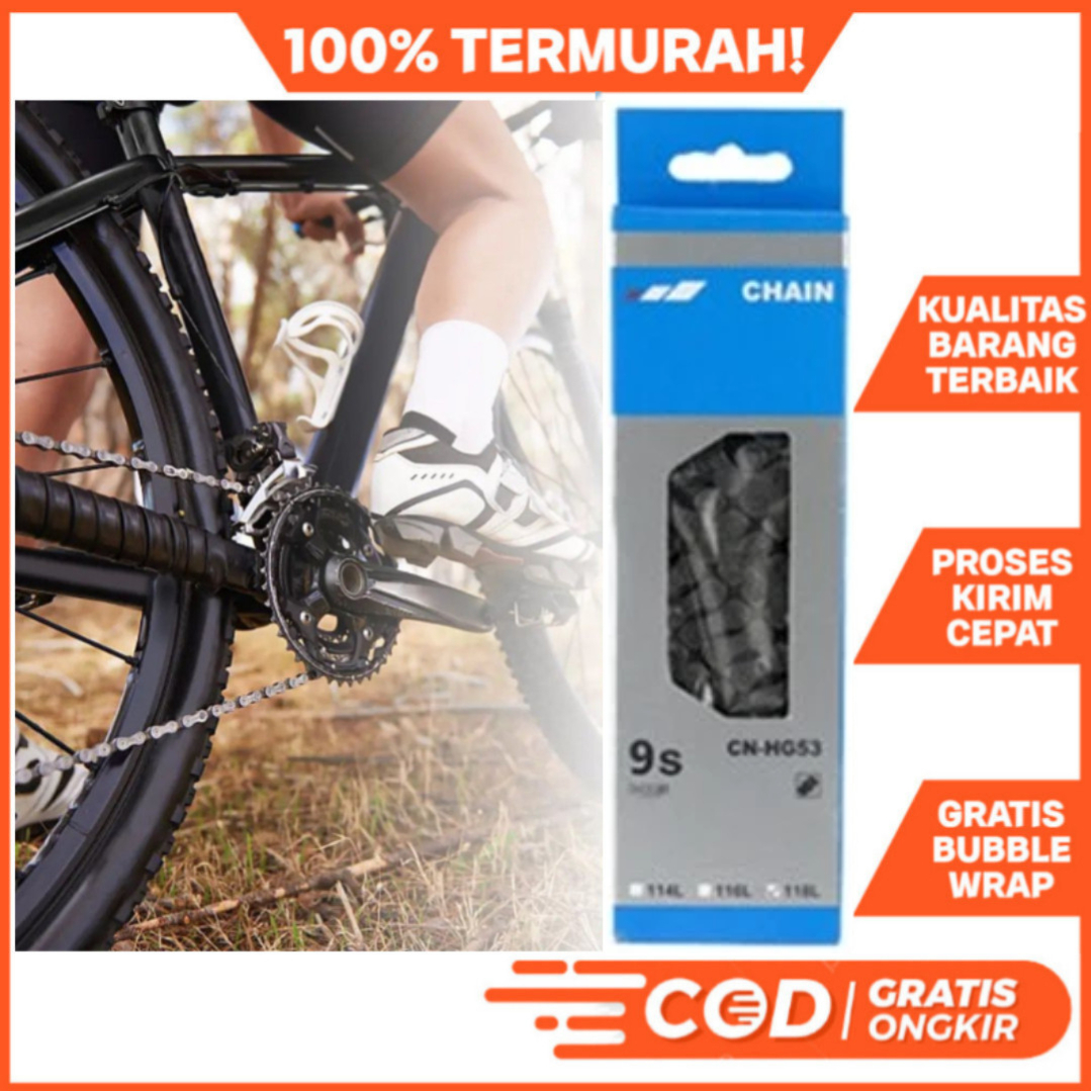 RANTAI SEPEDA SHIMANO CN-HG53 8-9 SPEED CHAIN SEPEDA LIPAT GUNUNG MTB ROADBIKE DLL