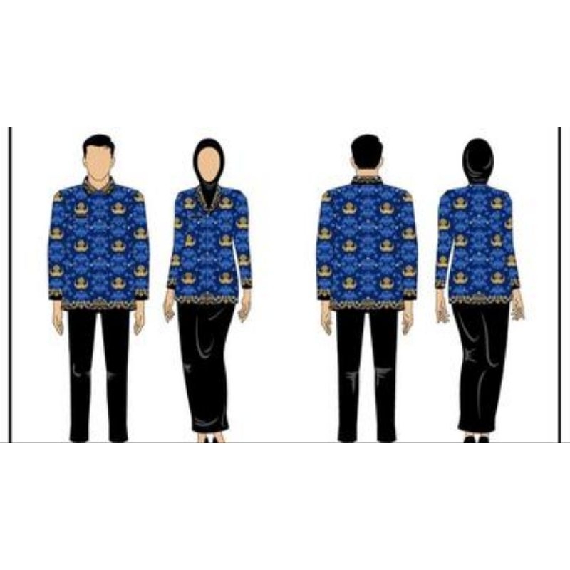 [TAILORED] Kemeja Batik Korpri Size standar dan size JUMBO Bahan Premium ASN Pria Dan Wanita Request Ukuran