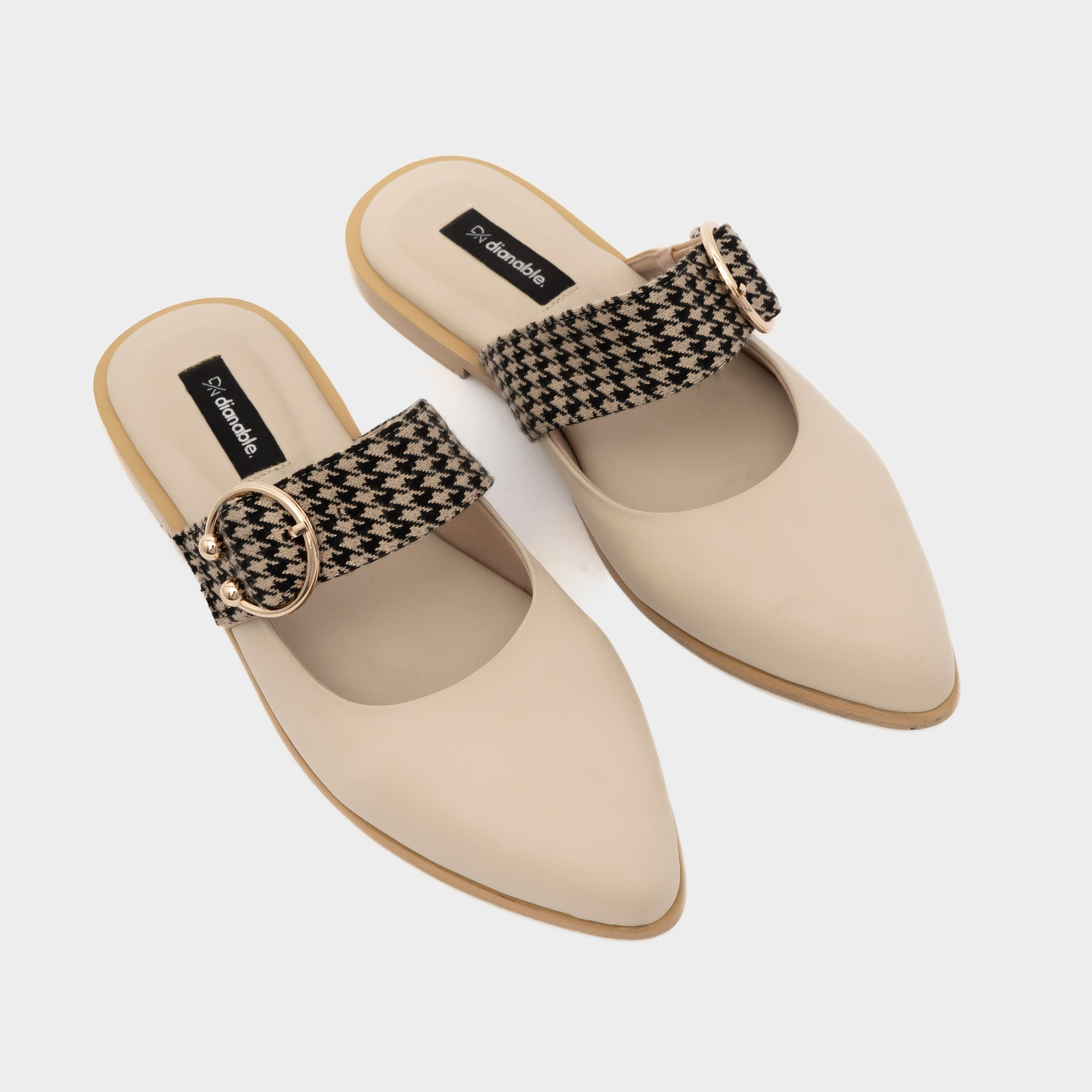 Dianable - Mecca Mules Shoes (Cream -  Cream Reborn)