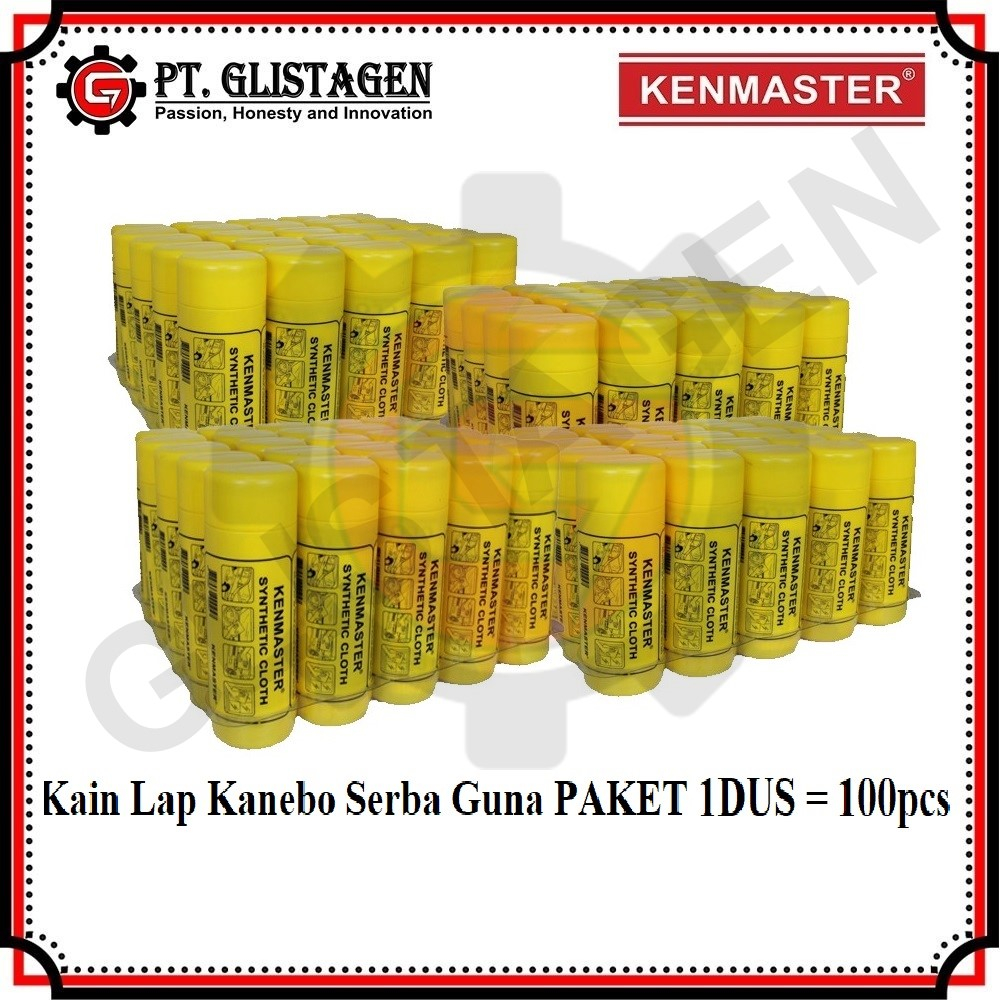 KENMASTER Kain Lap Kanebo Chamois Jumbo PAKET ( 1DUS=100pcs ) ORIGINAL